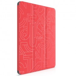 „HOCO“ Cube atverčiamas dėklas - raudonas (iPad Air 2)