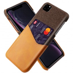 „KSQ“ Shell dėklas su kišenėle - rudas (iPhone 11 Pro)