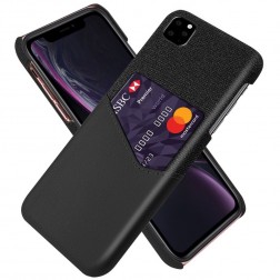 „KSQ“ Shell dėklas su kišenėle - juodas (iPhone 11 Pro Max)