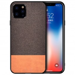 „Bi-Color“ Splicing dėklas - rudas (iPhone 12 / 12 Pro)