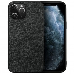 „Deluxe Leather“ dėklas - juodas (iPhone 12 Pro Max)