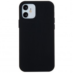 Kieto silikono (TPU) dėklas - juodas (iPhone 12 Mini)