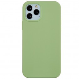 Kieto silikono (TPU) dėklas - žalias (iPhone 12 Pro Max)