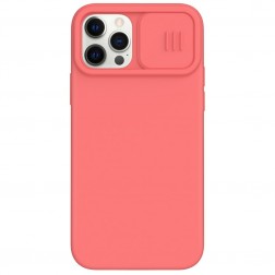 „Nillkin“ CamShield MagSafe dėklas - rožinis (iPhone 12 / 12 Pro)