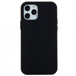 Kieto silikono (TPU) dėklas - juodas (iPhone 12 / 12 Pro)