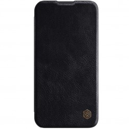 „Nillkin“ Qin Pro atverčiamas dėklas - juodas (iPhone 14)