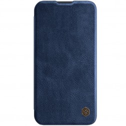 „Nillkin“ Qin Pro atverčiamas dėklas - mėlynas (iPhone 13 Pro)