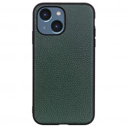 „Deluxe Leather“ dėklas - žalias (iPhone 14)