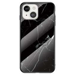„Marble“ kieto silikono (TPU) dėklas - juodas (iPhone 14)