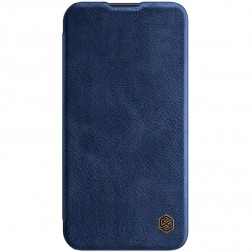 „Nillkin“ Qin Pro atverčiamas dėklas - mėlynas (iPhone 14 Plus)