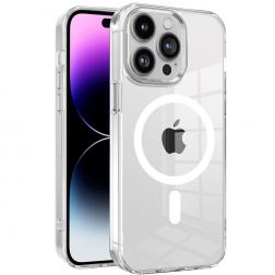 „Tubi“ MagSafe kieto silikono (TPU) dėklas - skaidrus (iPhone 14 Pro Max)