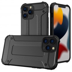 Sustiprintos apsaugos dėklas - juodas (iPhone 14 Pro Max)