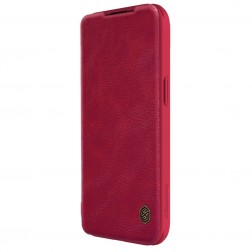 „Nillkin“ Qin Pro atverčiamas dėklas - raudonas (iPhone 15 Plus)
