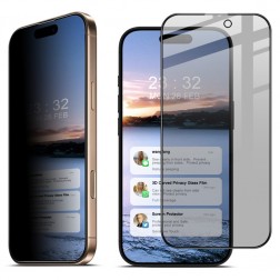„IMAK“ Tempered Glass juodas apsauginis ekrano stiklas - privatumo (iPhone 16 Pro)