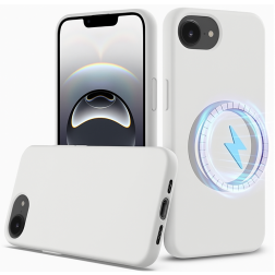 „Shell“ MagSafe kieto silikono (TPU) dėklas - baltas (iPhone 16e)