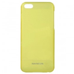 „Baseus“ plastikinis dėklas - geltonas + apsauginė ekrano plėvelė (iPhone 5C)