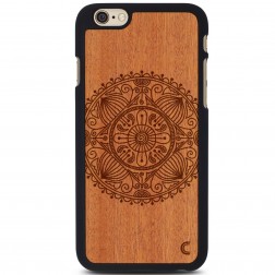 „Crafted Cover“ natūralaus medžio dėklas - Mandala (iPhone 6 / 6s)