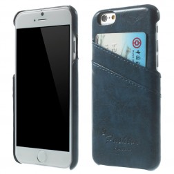 Odinis dėklas su kortelių laikikliu - mėlynas (iPhone 6 / 6s)