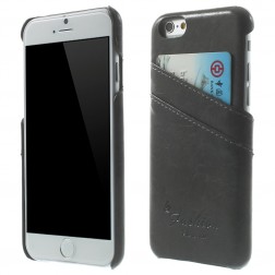 Odinis dėklas su kortelių laikikliu - pilkas (iPhone 6 / 6s)