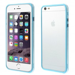 Rėmelis (bamperis) - skaidrus, šviesiai mėlynas (iPhone 6 Plus / iPhone 6s Plus)