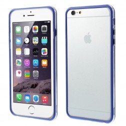 Rėmelis (bamperis) - skaidrus, tamsiai mėlynas (iPhone 6 Plus / iPhone 6s Plus)