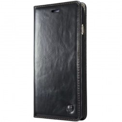 „CaseMe“ solidus atverčiamas dėklas - juodas (iPhone 6 Plus / 6s Plus / 7 Plus / 8 Plus)