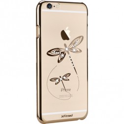 „X-Fitted“ Dragonfly Swarovski dėklas - auksinis (iPhone 6 / 6S)