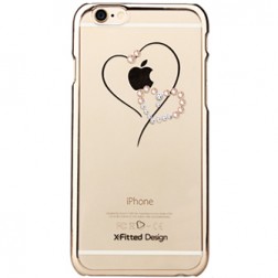 „X-Fitted“ Telesthesia Swarovski dėklas - auksinis (iPhone 6 / 6S)