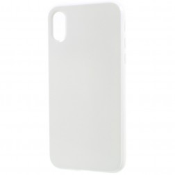 Kieto silikono dėklas - baltas (iPhone X / Xs)