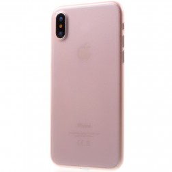 Ploniausias plastikinis dėklas - šviesiai rožinis (iPhone X / Xs)