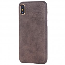 Slim Leather dėklas - tamsiai rudas (iPhone X / Xs)