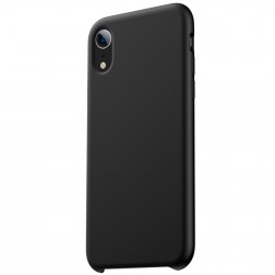„Rubberized“ kieto silikono dėklas - juodas (iPhone Xr)