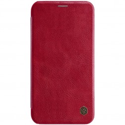 „Nillkin“ Qin atverčiamas dėklas - raudonas (iPhone Xr)