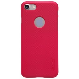 „Nillkin“ Frosted Shield dėklas - raudonas + apsauginė ekrano plėvelė (iPhone 7 / 8)