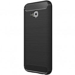 „Carbon“ kieto silikono (TPU) dėklas - juodas (Zenfone 4 Selfie Pro)