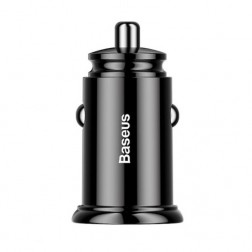 „Baseus“ Dual QC Fast Charge automobilinis įkroviklis - juodas (Max 30 W)