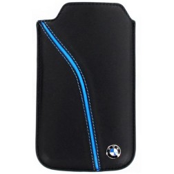 „BMW“ odinė įmautė telefonui - juoda (L dydis)