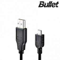 „Bullet“ micro USB laidas - juodas (1 m.)