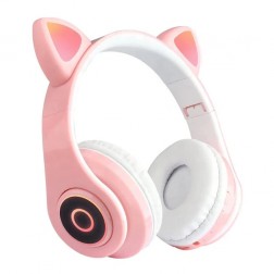 „Cat Ear“ Wireless belaidės ausinės su lankeliu - rožinės