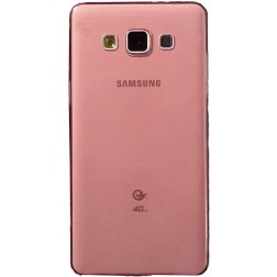 Ploniausias TPU skaidrus dėklas - raudonas (Galaxy A5 2015)
