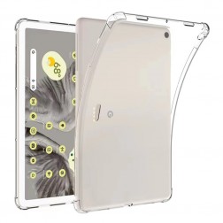 Sustiprintos apsaugos kieto silikono (TPU) dėklas - skaidrus (Pixel Tablet)