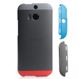 Oficialus „HTC“ Double-Dip dėklas - pilkas (One M8 / One M8s)