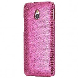 „Glitter“ plastikinis dėklas - rožinis (One mini)
