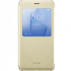 „Huawei“ Smart Flip Cover atverčiamas dėklas - auksinis (Honor 8 / Honor 8 Premium)