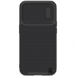 „Nillkin“ CamShield Textured S Magnetic dėklas - juodas (iPhone 14 Pro Max)