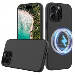 „Shell“ MagSafe kieto silikono (TPU) dėklas - juodas (iPhone 16 Pro Max)