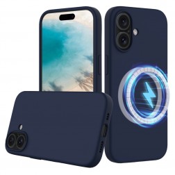 „Shell“ MagSafe kieto silikono (TPU) dėklas - tamsiai mėlynas (iPhone 16)