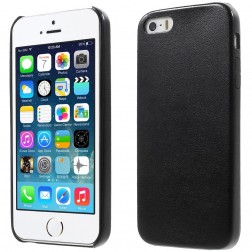 „Slim Leather“ dėklas - juodas (iPhone 5 / 5S / SE 2016)