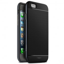 „IPAKY“ kieto silikono (TPU) dėklas - juodas (iPhone 6 Plus / 6s Plus)