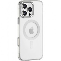 „Tubi“ MagSafe kieto silikono (TPU) dėklas - skaidrus (iPhone 16 Pro)